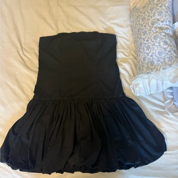 Abercrombie & Fitch Bubble Hem Mini Dress Cocktail Dress / Party dress, Women's, Size: Large, Black beauty